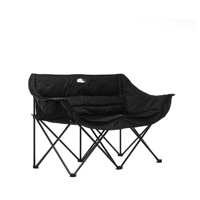 Easy Carrying Outdoor King Size 2 Seater Folding Moon Chair With Cup Holder