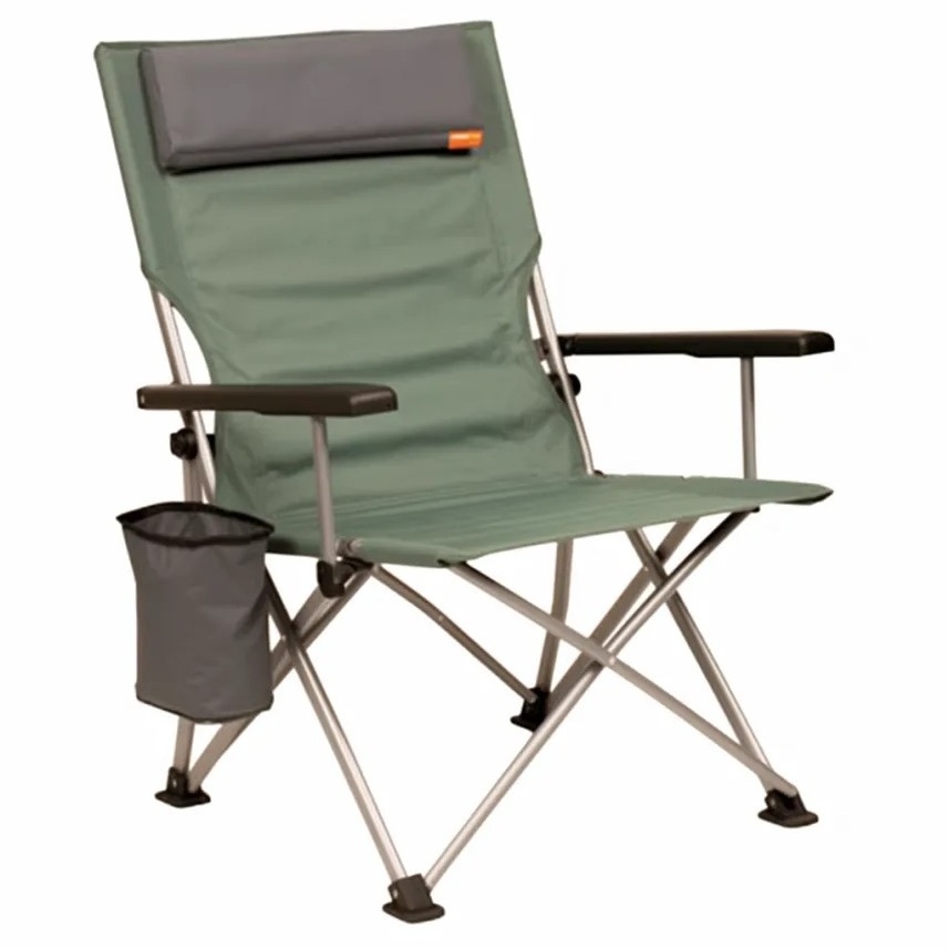 Easy Carrying Portable Folding Low Profile Beach Chair With Headrest