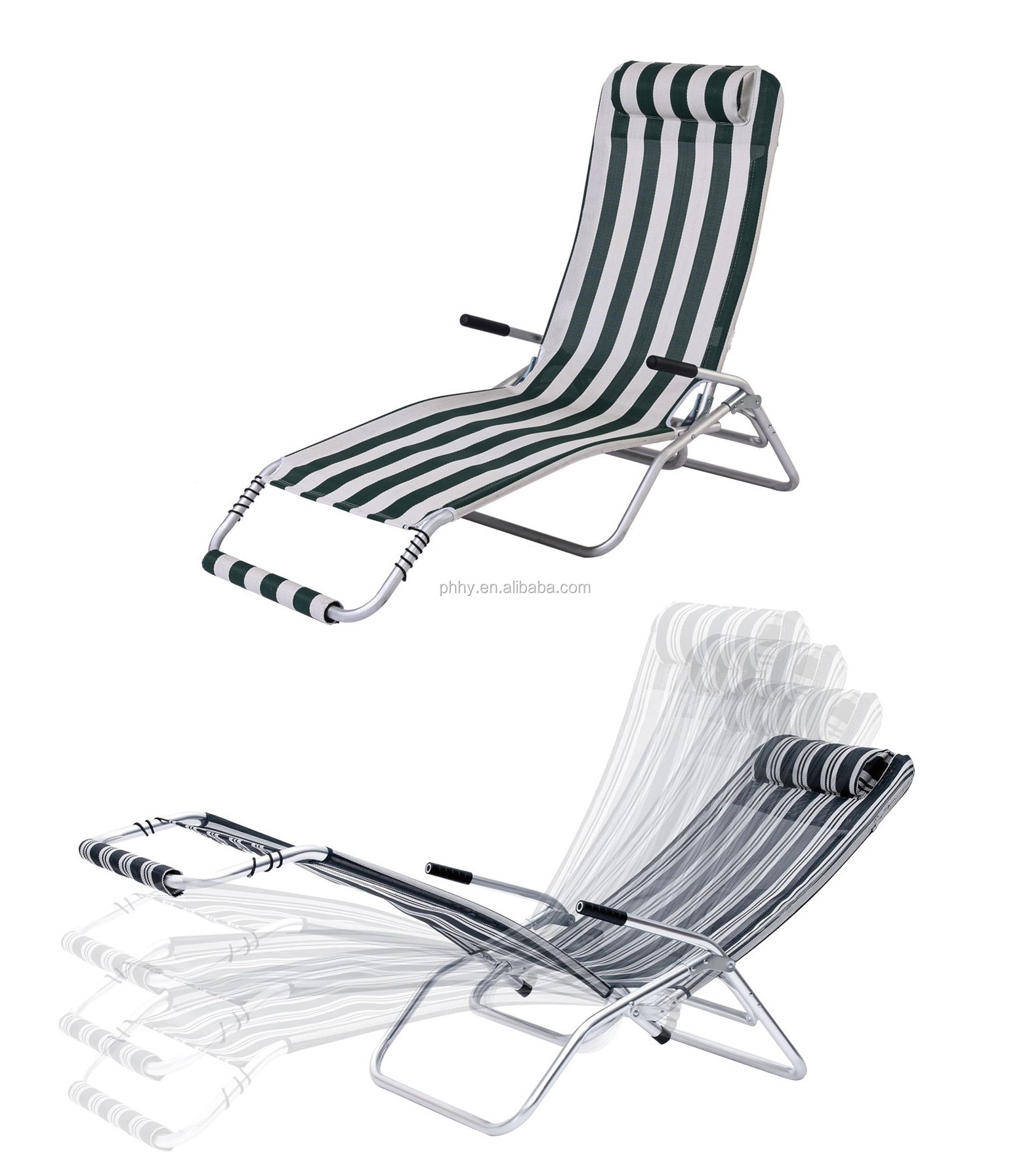 Easy Carrying Sun Beach Lounger Aluminum Zero Gravity Lounge Chair