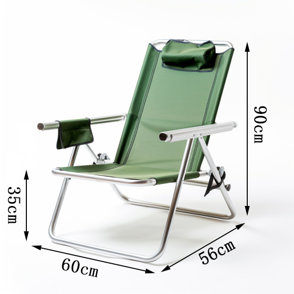 Best Adjustable Folding Fishing Chair Lightweight Picnic Camping Lawn Chair For Tall Person