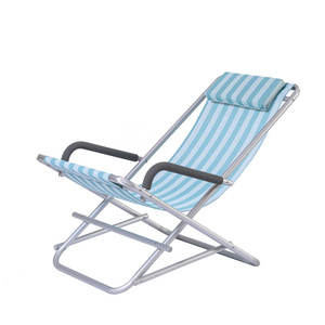 Portable Compact Folding Rocking Sun Lounge Beach Chair Have Small Volume