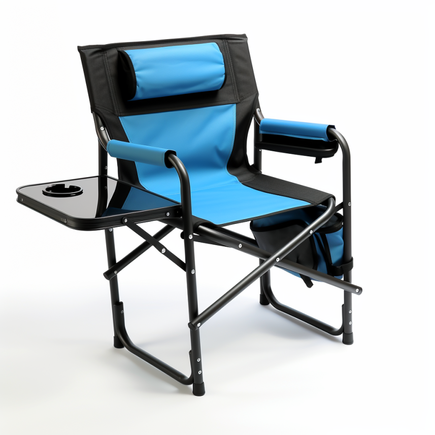 Factory Wholesale Big And Wide Size Folding Beach Camping Chair With Side Table