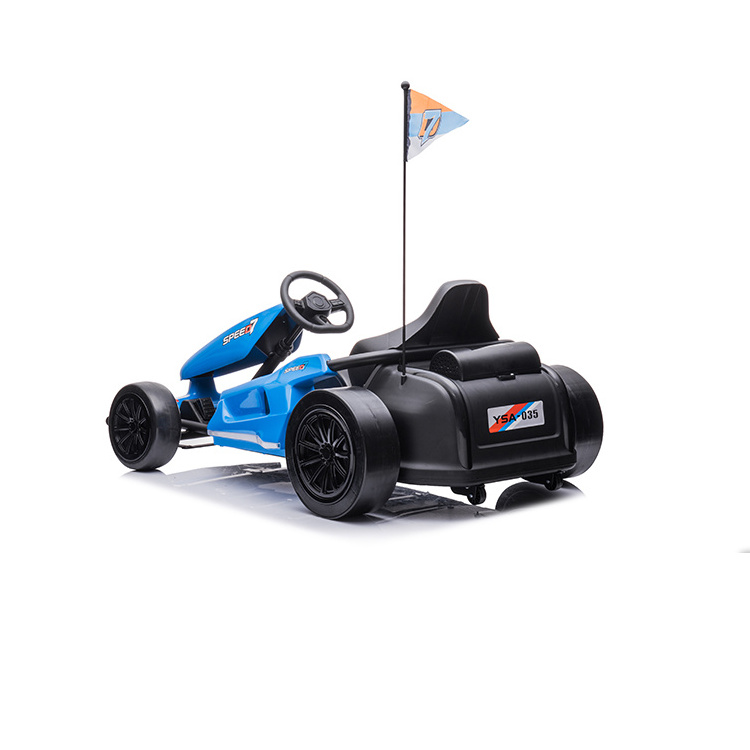 Kids Ride On Electric Drift Go Kart 24v Blue