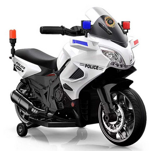 2020 New police motorcycle battery operated kids car toy with alarm light