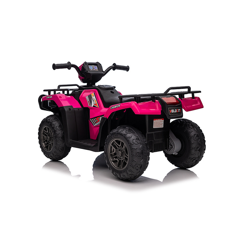 12V Battery Powered Electric ATV w/ LED Lights Quad car