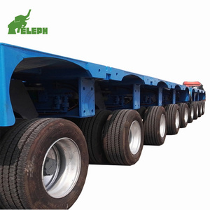 Heavy Hydraulic Multi Axles Low Bed Self Propelled Modular Transporter Lowboy Truck Trailer