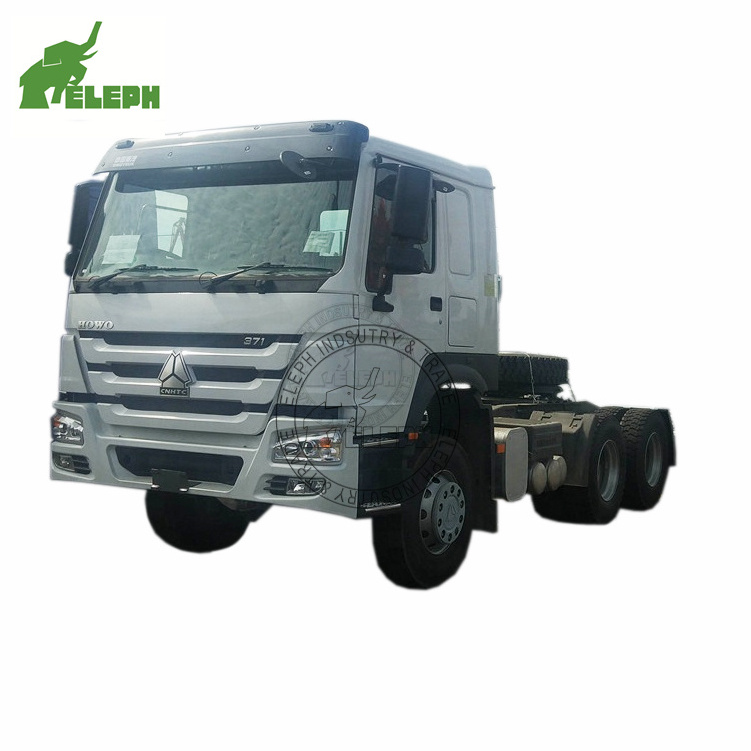 Sinotruk Howo  371hp 420hp 6x4 10 Wheels Trailer Head 40 Tons 20 Cubic Tractor Trucks in Africa