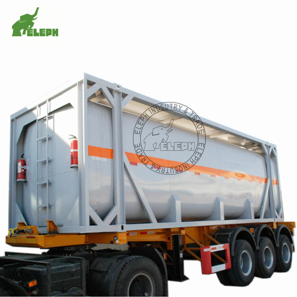 T14 T11 ISO/ASME/CE Fuel Oil Diesel Gasoline Petrol Station Portable 20FT 40FT ISO Tank Container