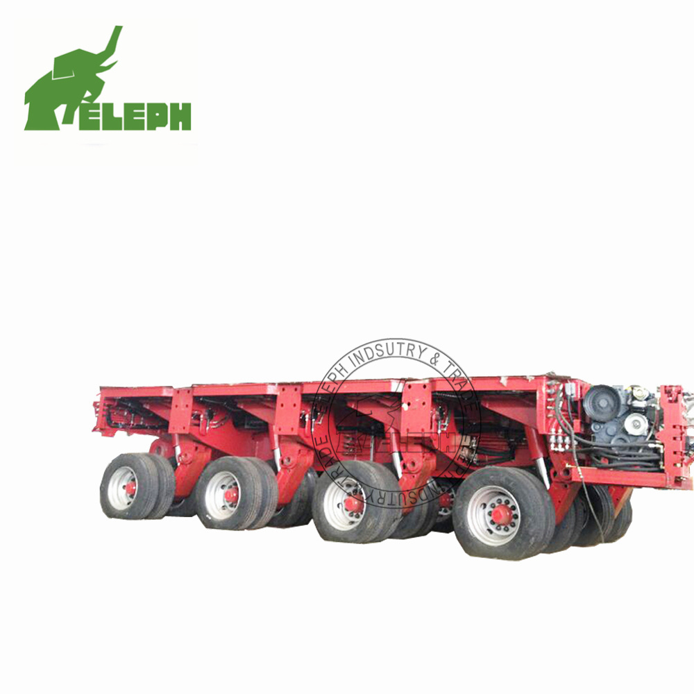 Transport Heavy Girder Modular Truck Multi Axles Self Propelled Low Bed Semi Trailer For Sale