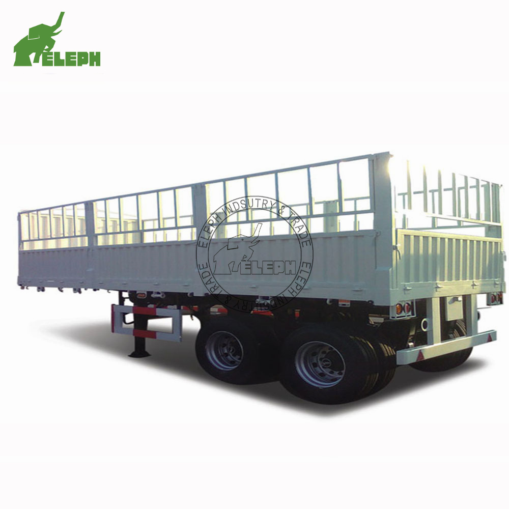 China Manufacture 3 Axl 13M Double Deck Livestock Cattle Transport Stake Fence Cargo Trailer