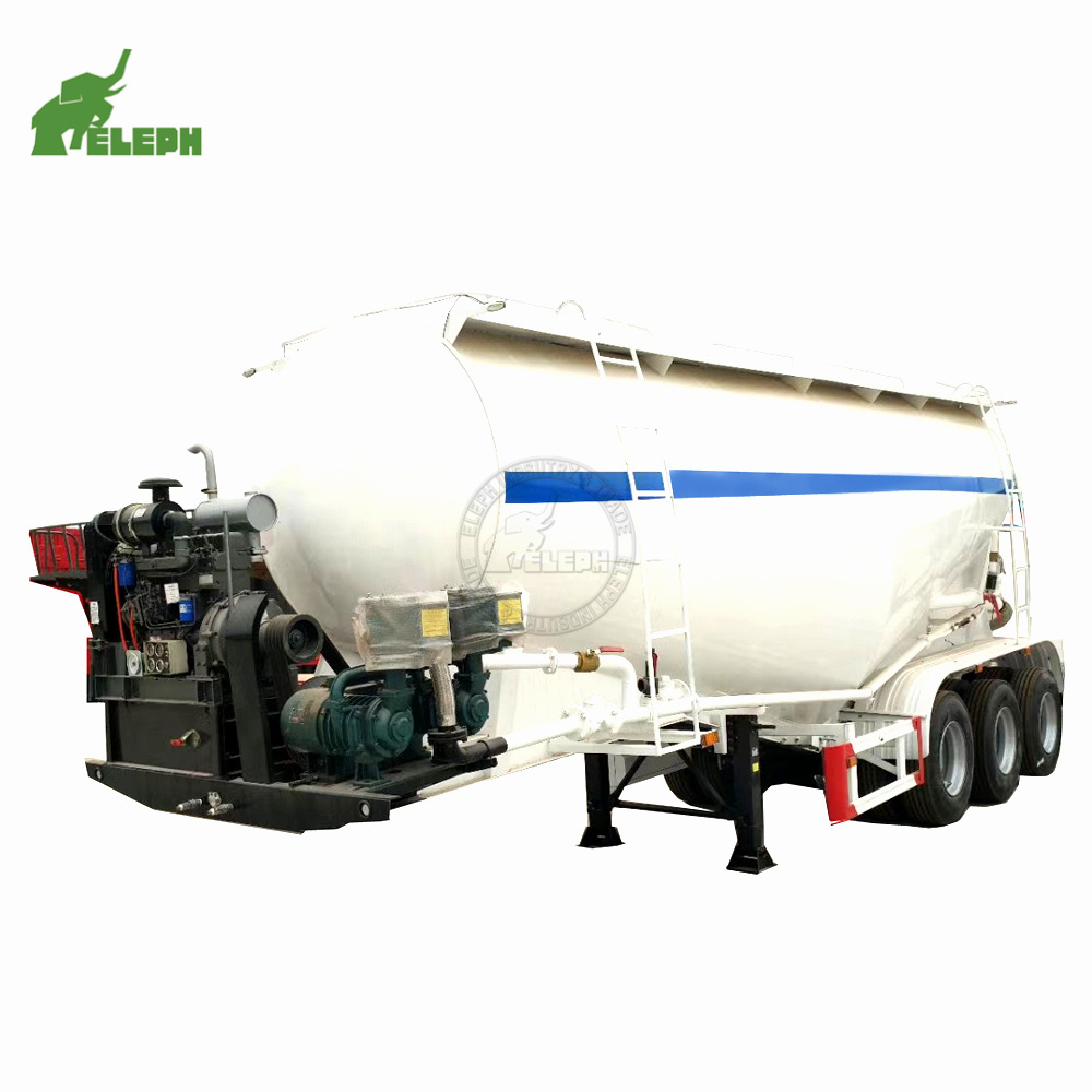 Brand New 3 Axle Bulk Cement Silo Tank Semi Trailer Cement Bulker For Sale