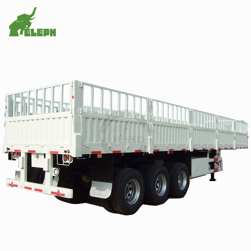 China Manufacture 3 Axl 13M Double Deck Livestock Cattle Transport Stake Fence Cargo Trailer