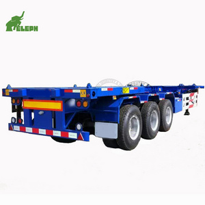 Skeleton Container Semi Trailer Chassis 3 Axle Container Trailer 20ft 40ft Container Chassis Trailer Truck