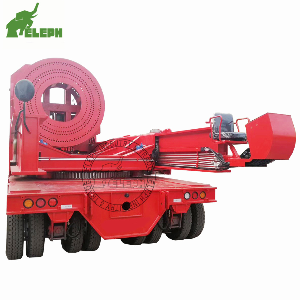 Wind Blade Trailer Steering Axles Windmill Turbine Lowbed Trailers For Sale