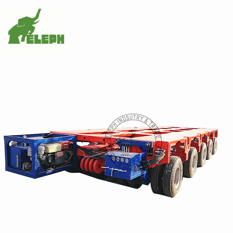 Transport Heavy Girder Modular Truck Multi Axles Self Propelled Low Bed Semi Trailer For Sale