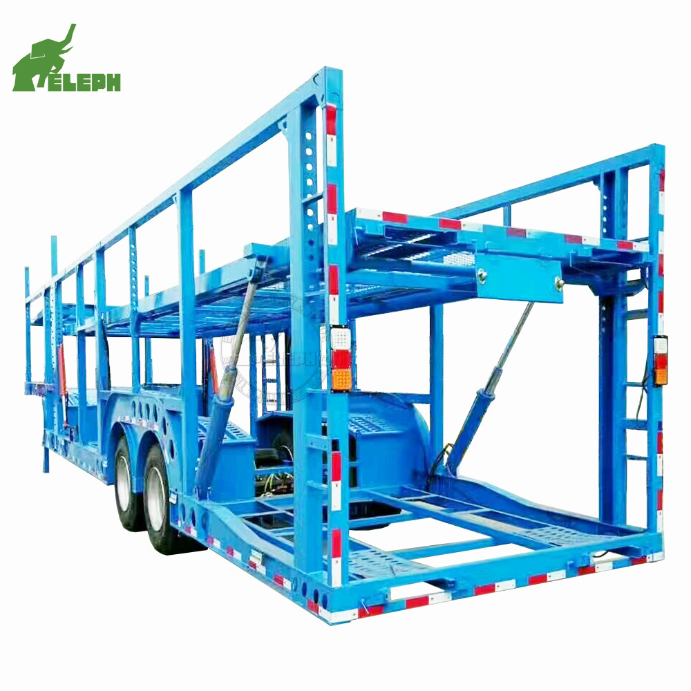 2 Axles Car Hauler Trailer Travelling Luggage Trailer for Small Car SUV Pickup