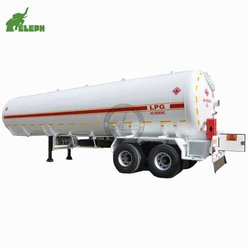 Head Factory Price 3 Axles LPG Tank Propane Gas Tanker Semi Trailer For Sale