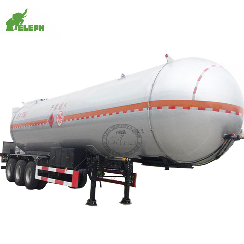 Shipping Transport LPG Gas Oil Liquid Fuel Tank 40 Cubic Meter Capacity Semi-trailer LNG Trailer Tanker