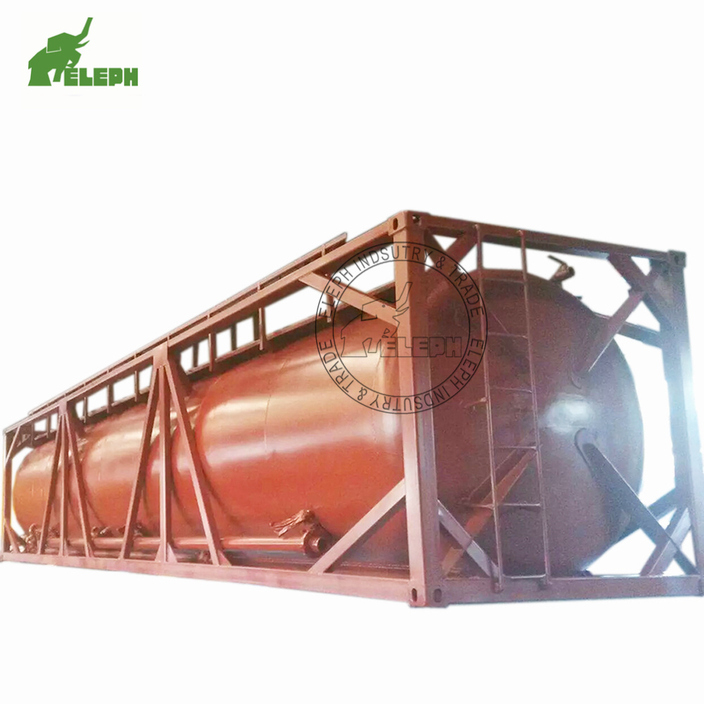 T14 T11 ISO/ASME/CE Fuel Oil Diesel Gasoline Petrol Station Portable 20FT 40FT ISO Tank Container