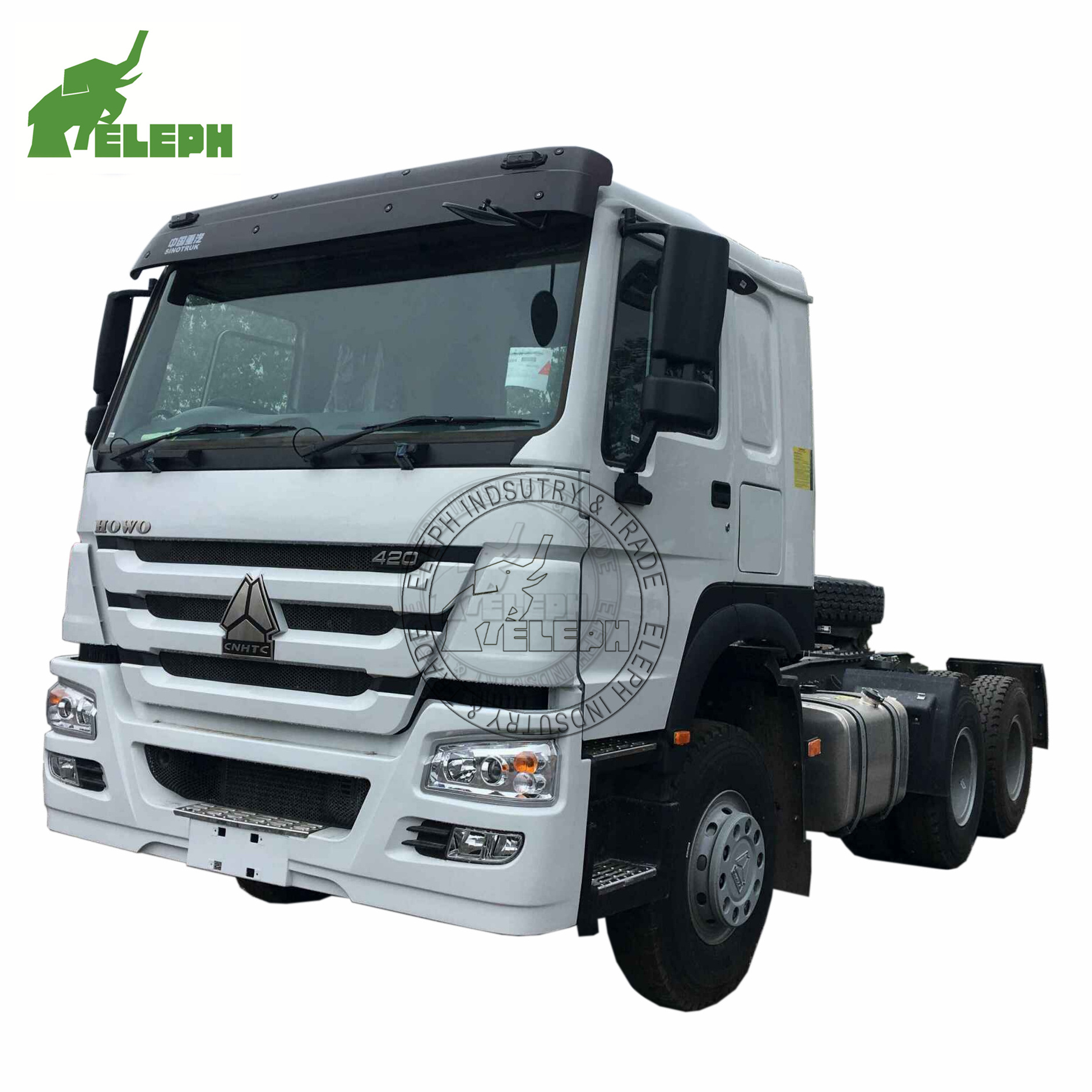 Sinotruk Howo  371hp 420hp 6x4 10 Wheels Trailer Head 40 Tons 20 Cubic Tractor Trucks in Africa