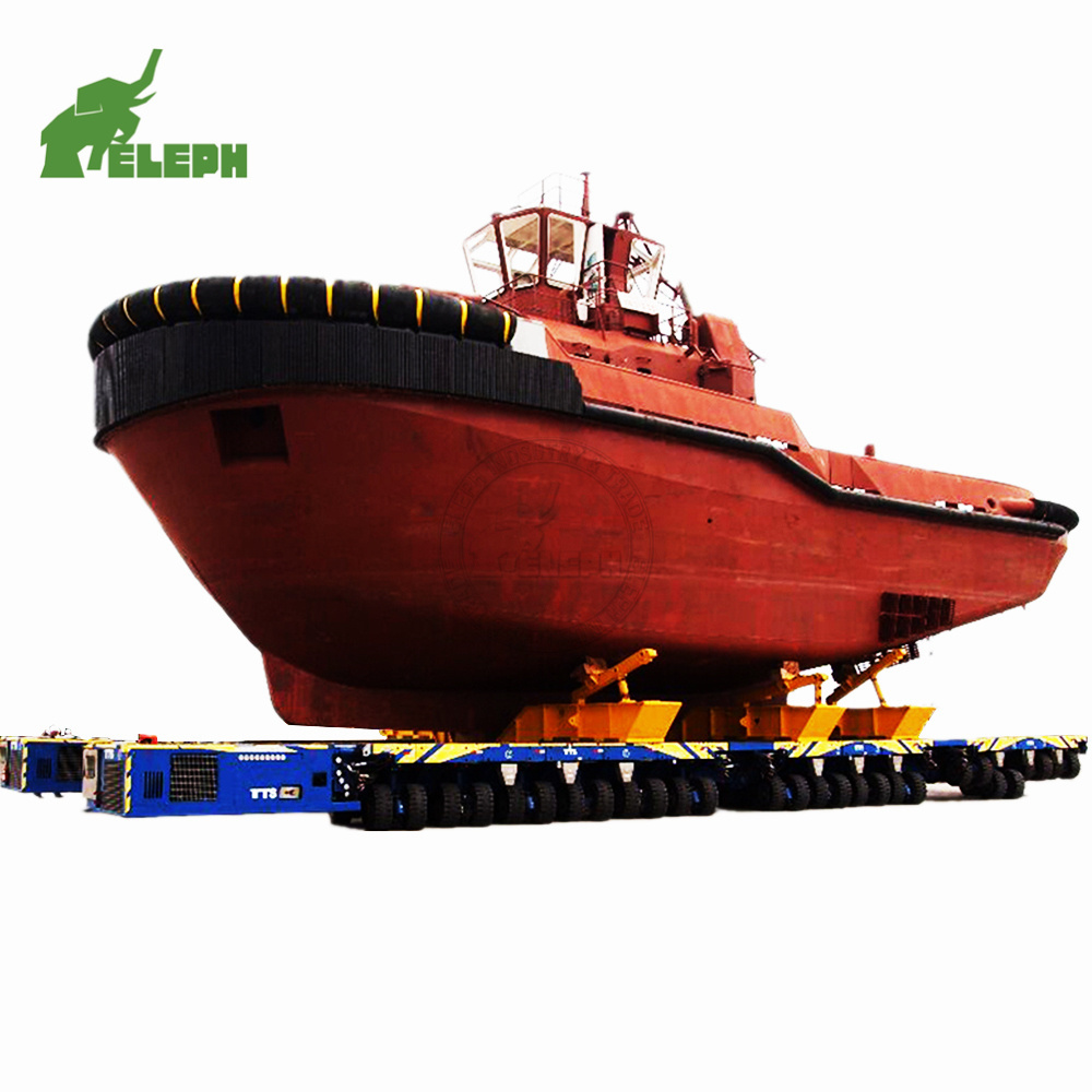 Heavy Hydraulic Multi Axles Low Bed Self Propelled Modular Transporter Lowboy Truck Trailer