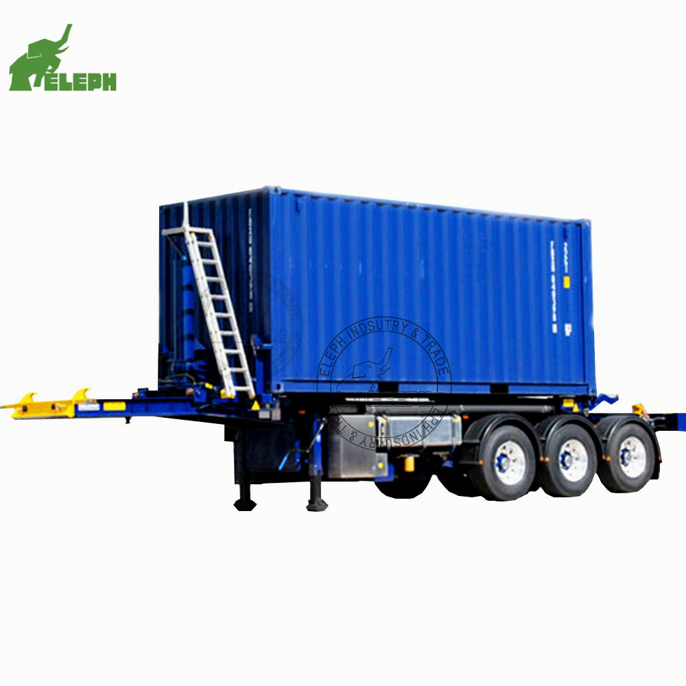 Skeleton Container Semi Trailer Chassis 3 Axle Container Trailer 20ft 40ft Container Chassis Trailer Truck