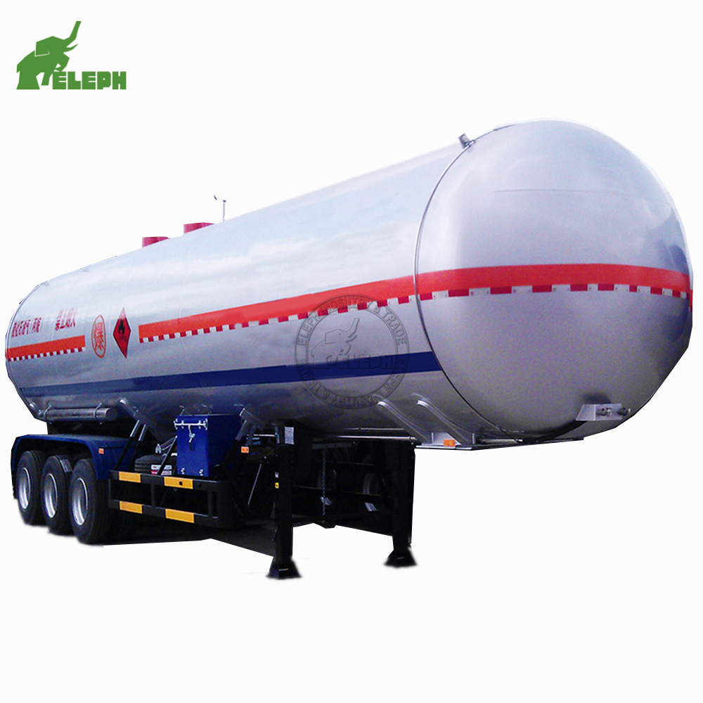 High Quality 40 Cubic Meter Capacity Can Transport LPG Gas Oil Liquid Fuel Tank Car Semi-trailer LNG Trailer Tanker