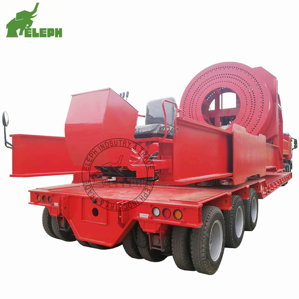 China Wind Blade Lowbed Trailer Steering Axles Windmill Turbine Trailers For Sale