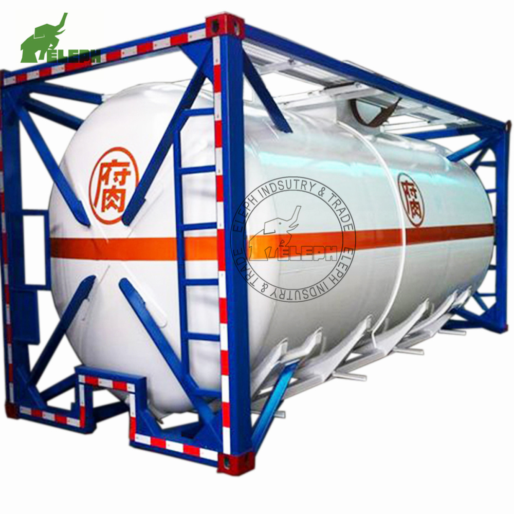 LPG ISO T50 Tank Container 20FT, 30FT, 40 FT Portable or Road Trannsport Un1075 (DEM, Isobutane, cooking gas) 24kl, 42kl