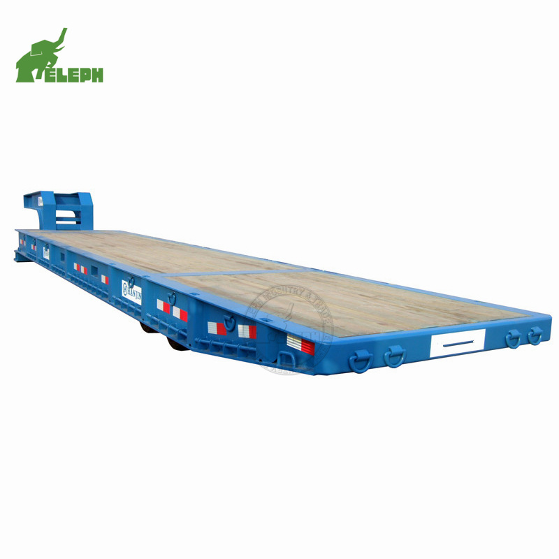 Gooseneck Platform Deck Wooden Floor Port Terminal Roro trailer Roll Mafi semitrailer Low Boy Semi Trailers