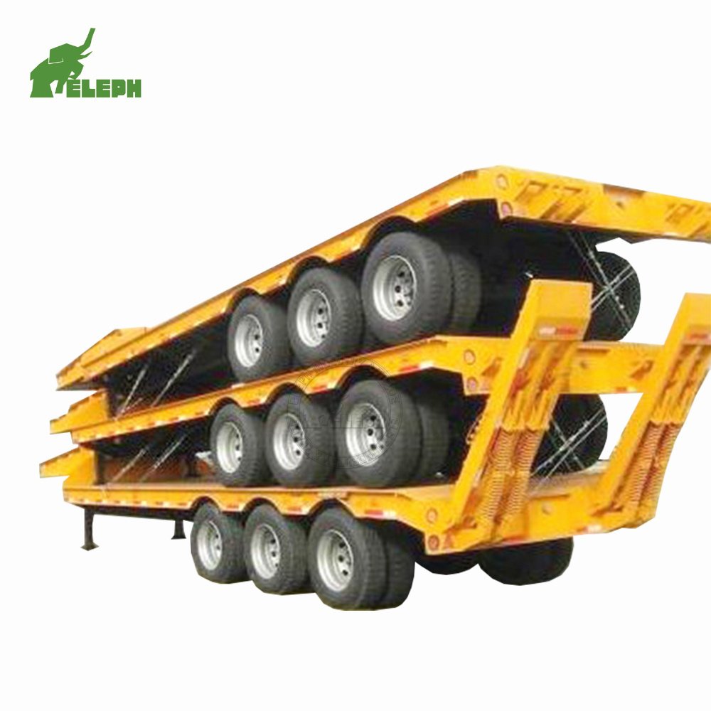 40 feet Gooseneck 15m Low Bed Trailer Dimensions Low Bed Flatbed Semi Trailer Air Suspension