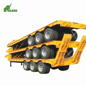 40 feet Gooseneck 15m Low Bed Trailer Dimensions Low Bed Flatbed Semi Trailer Air Suspension