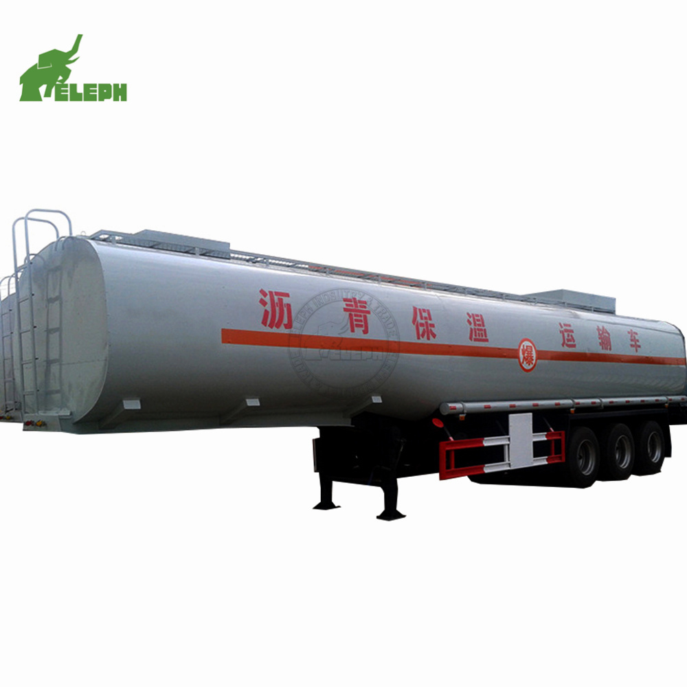 liquid bitumen tank asphalt bitumen pitch tanker trailer tar tank trailer for sale