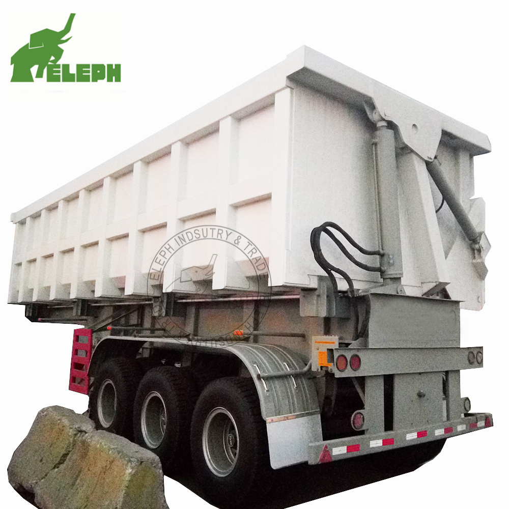 Side Dump Trailers 3 Axles Side Dump Tipper Trailers 45cbm Tipper Gooseneck Grain Dumping Semi Trailers For Sale