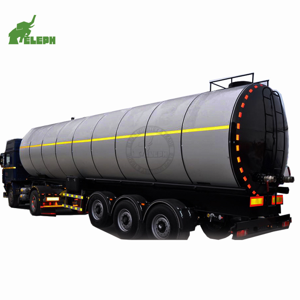 liquid bitumen tank asphalt bitumen pitch tanker trailer tar tank trailer for sale