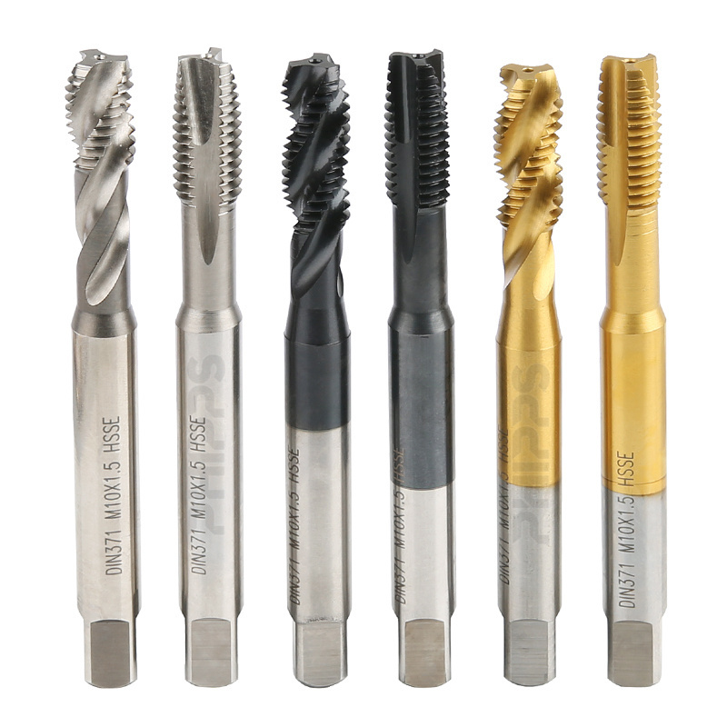 PHIPPS wholesale solid carbide taps DIN371 DIN376 M10*1.5 cutting straight spiral flute screw machine HSSE tap