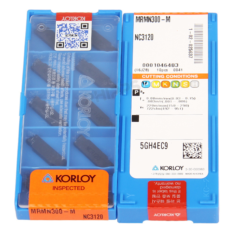 100% original korloys carbide insert cutting tool MRMN300-M MRMN400-M NC3120 groove turning insert