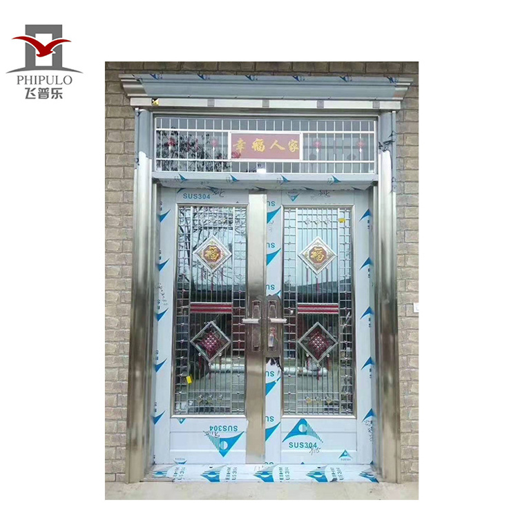 2020 hot sale new model factory sale Traffic swing door commercial restaurant traffic Stainless steel doors