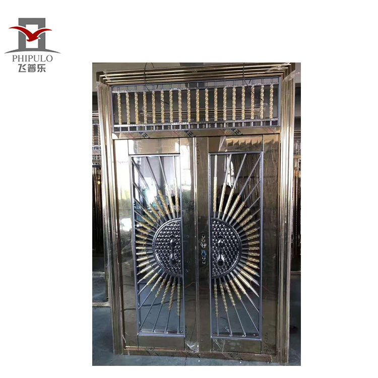 2020 hot sale new model factory sale Traffic swing door commercial restaurant traffic Stainless steel doors