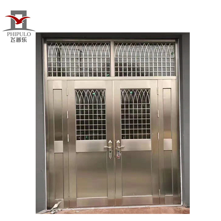 2020 hot sale new model factory sale Traffic swing door commercial restaurant traffic Stainless steel doors