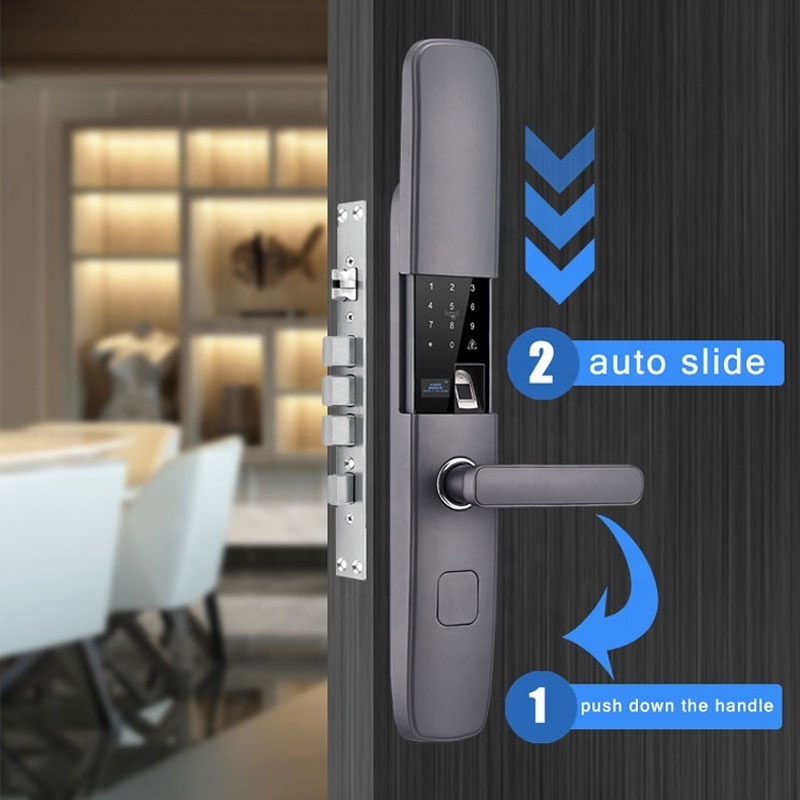 Phipulo Electric Lock For Entry Door Smart Fingerprint Lock Entry Door Intelligent Digital Electronic Smart Door Lock