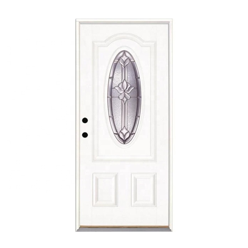 American Steel Doors Panel  Security Metal Door Interior Swing Knock-down Frame 6 Panel Steel Panel Door