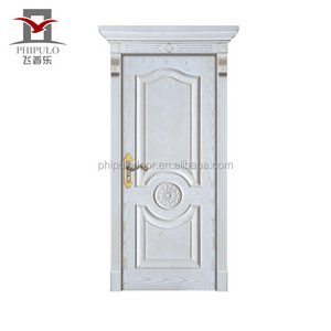 popular simple design interior solid wooden doors