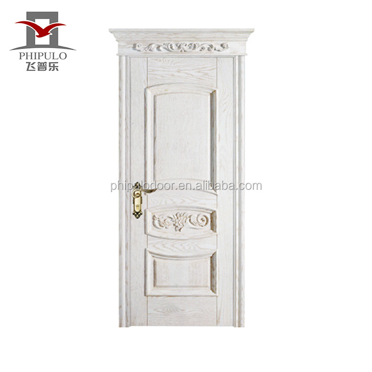 popular simple design interior solid wooden doors