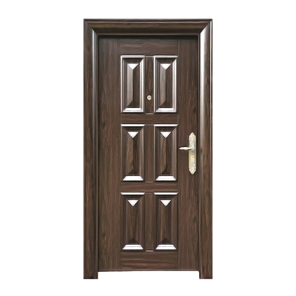 Latest Model Used Commercial Double Steel Doors French Exterior Shop Selling Security Steel Doors