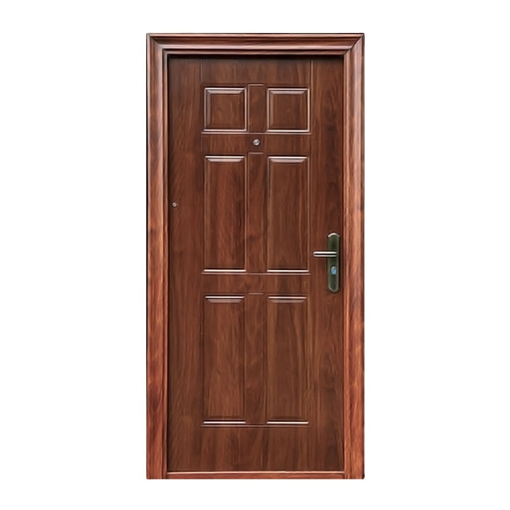 Latest Model Used Commercial Double Steel Doors French Exterior Shop Selling Security Steel Doors