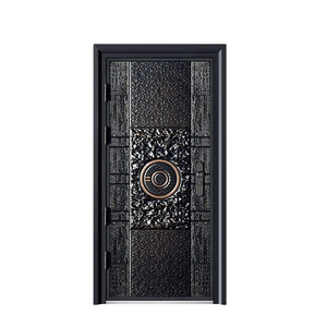 Phipulo Professional Fancy Design External Entrance Commercial Exterior Steel Double Open Anti Theft Security Doors