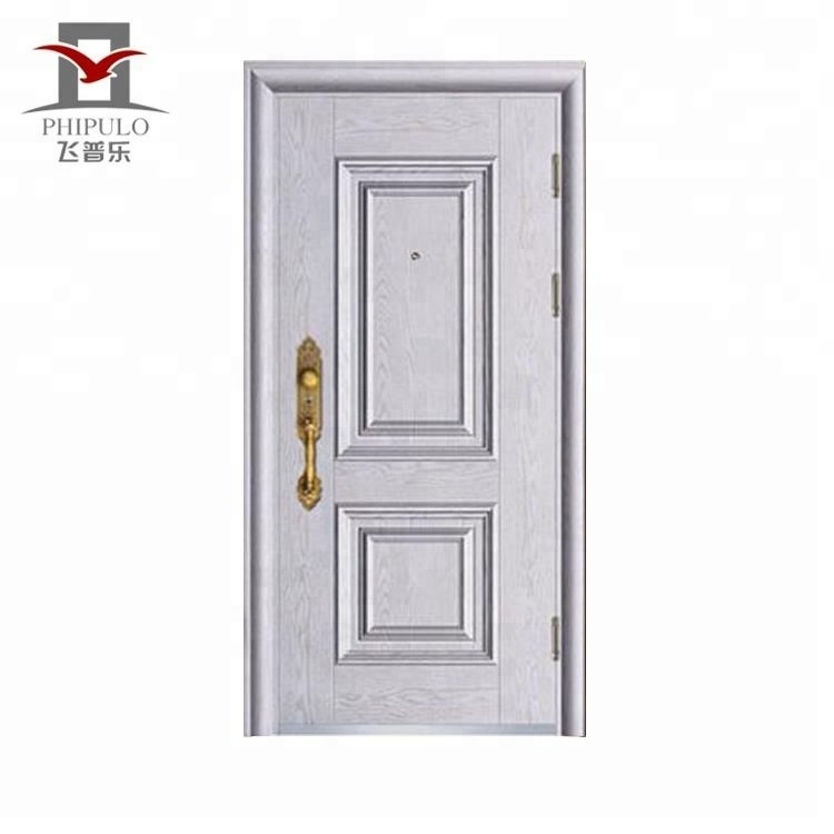 White American Style Steel Door Security Bedroom Door Designs