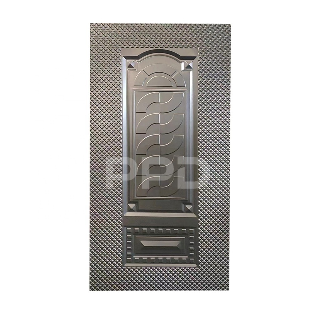 China Steel Door Skin Stamped Textured Sheet Metal Door Skin