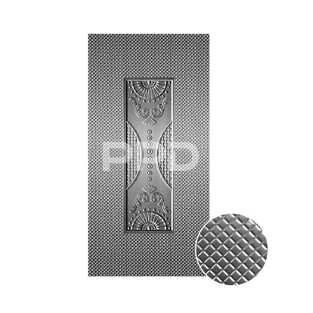 Armored Style Textured Sheet Metal Door Skin Stamped Design Steel Door Skin For Making Doors